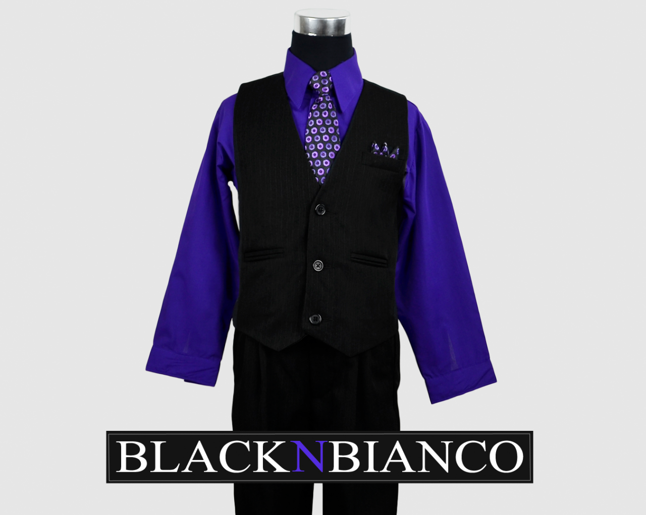 Dressing Purple Shirt Gray Pants Black Stock Photo 175286915 | Shutterstock
